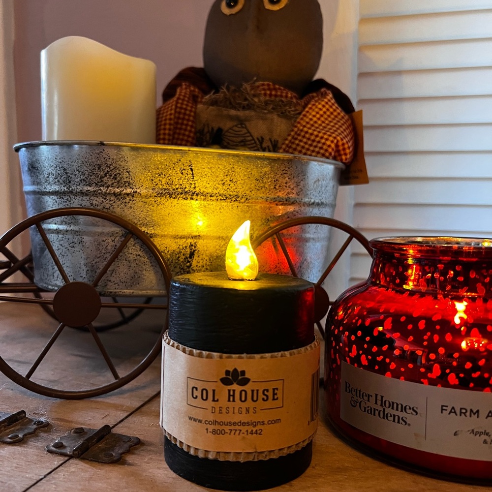Col House Designs Black LED Candle